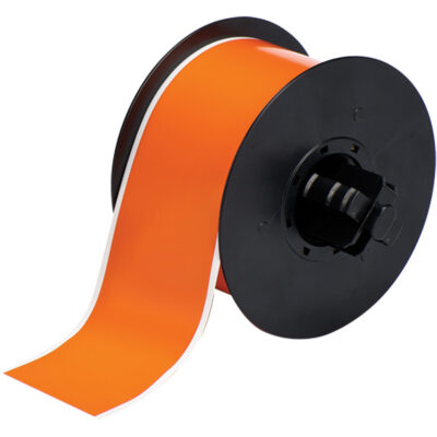 Ruban B-569 à faible teneur en halogénures, Polyester, Orange, Largeur de 1,125"