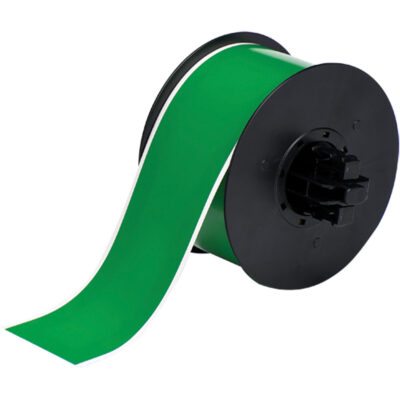 Ruban B-569 à faible teneur en halogénures, Polyester, Vert, Largeur de 1,125"