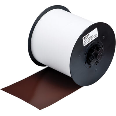 Ruban B-595 intérieur/extérieur pour étiqueteuse, Vinyle, Brun, Largeur de 100"