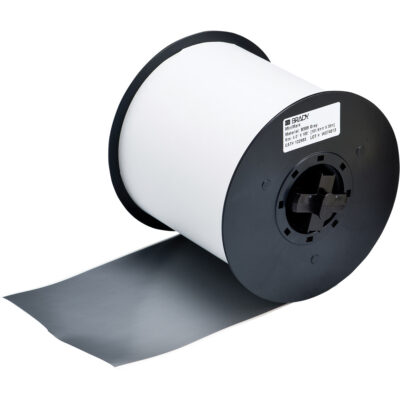 Ruban B-595 intérieur/extérieur pour étiqueteuse, Vinyle, Gris, Largeur de 100"