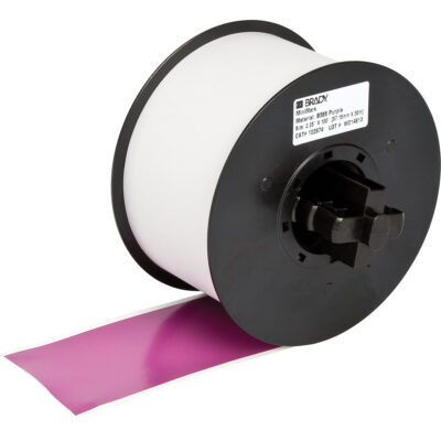Ruban B-595 intérieur/extérieur pour étiqueteuse, Vinyle, Mauve, Largeur de 100"