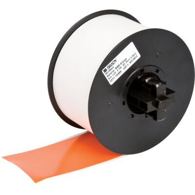 Ruban B-595 intérieur/extérieur pour étiqueteuse, Vinyle, Orange, Largeur de 100"