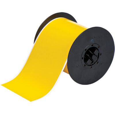 Ruban B-595 pour usage intérieur/extérieur, Vinyle, Jaune, Largeur de 0,50"