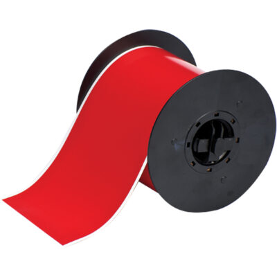 Ruban B-595 pour usage intérieur/extérieur, Vinyle, Rouge, Largeur de 0,50"