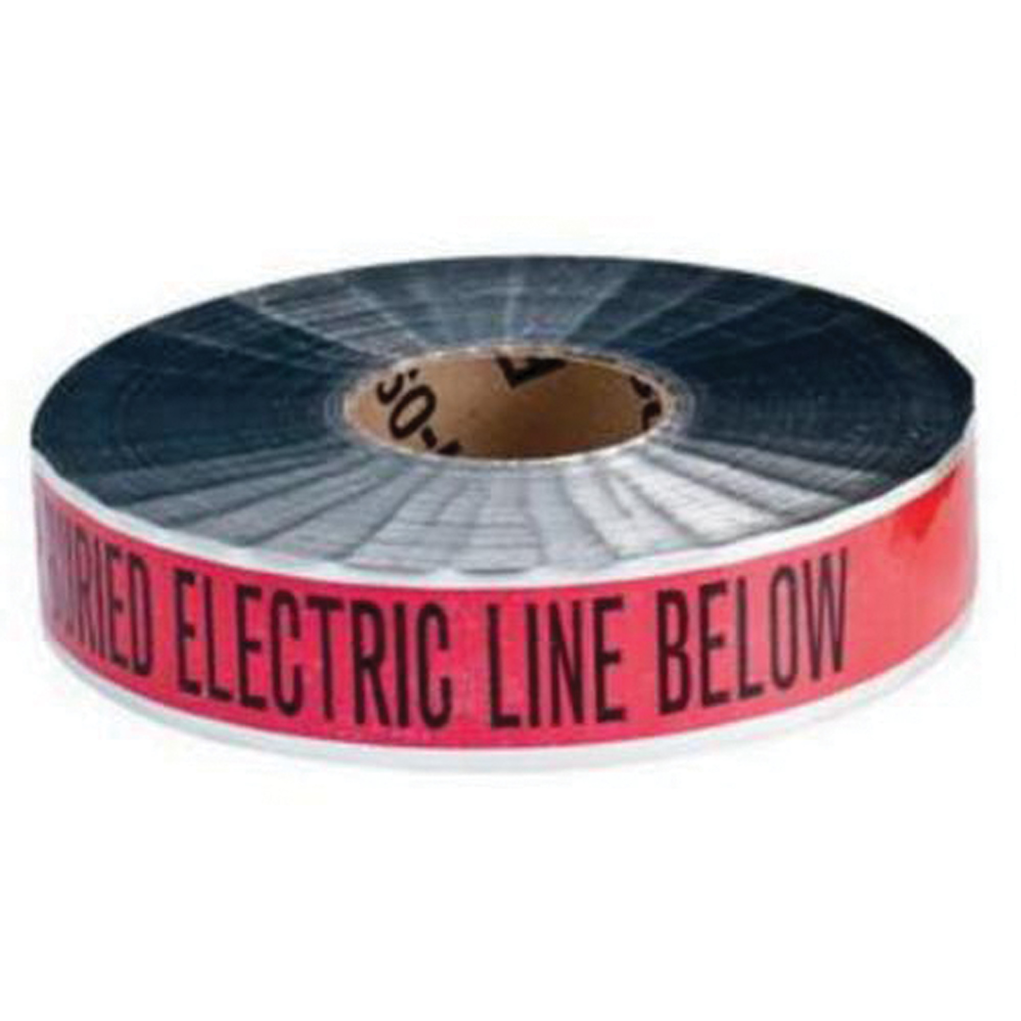 Ruban d'avertissement de danger souterrain «Electric Line» IdentolineMD, 2" la x 1000' lo, Noir/rouge