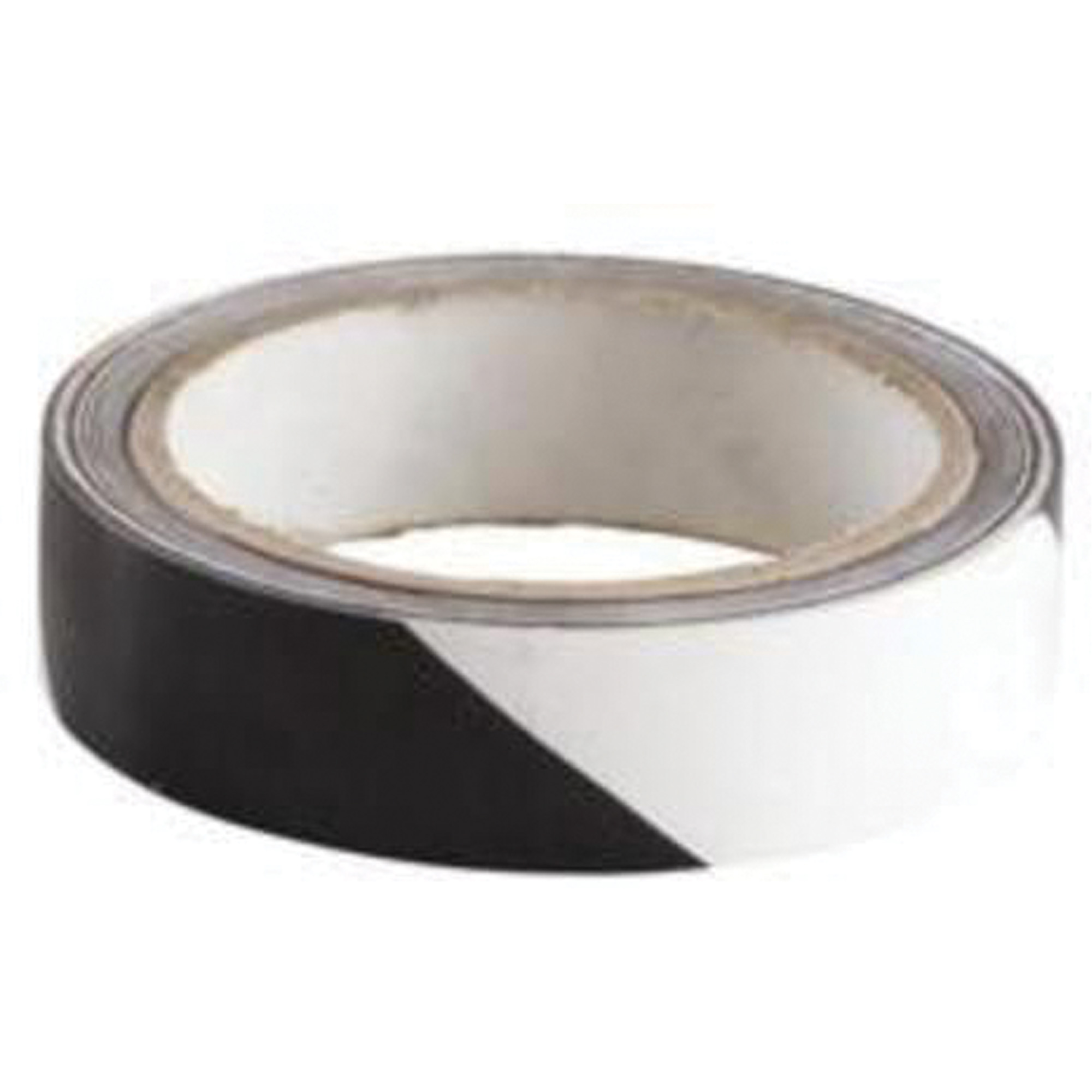 Ruban de marquage, 1" x 54', Vinyle, Noir et blanc