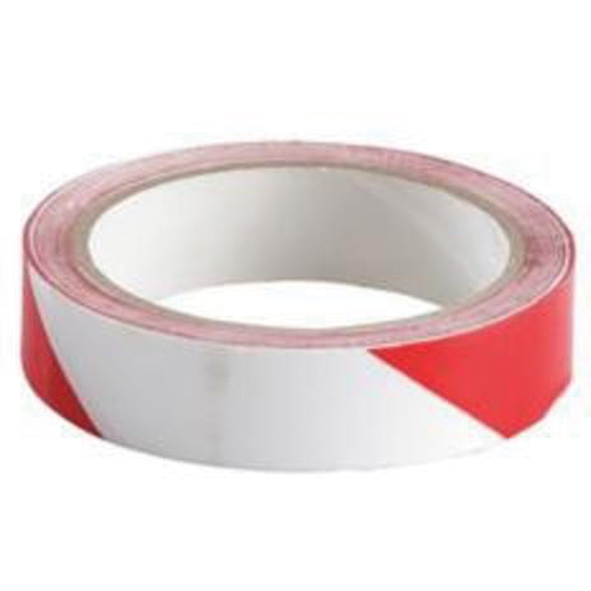 Ruban de marquage, 1" x 54', Vinyle, Rouge et blanc