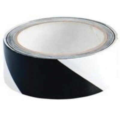 Ruban de marquage, 1,5" x 54', Vinyle, Noir et blanc