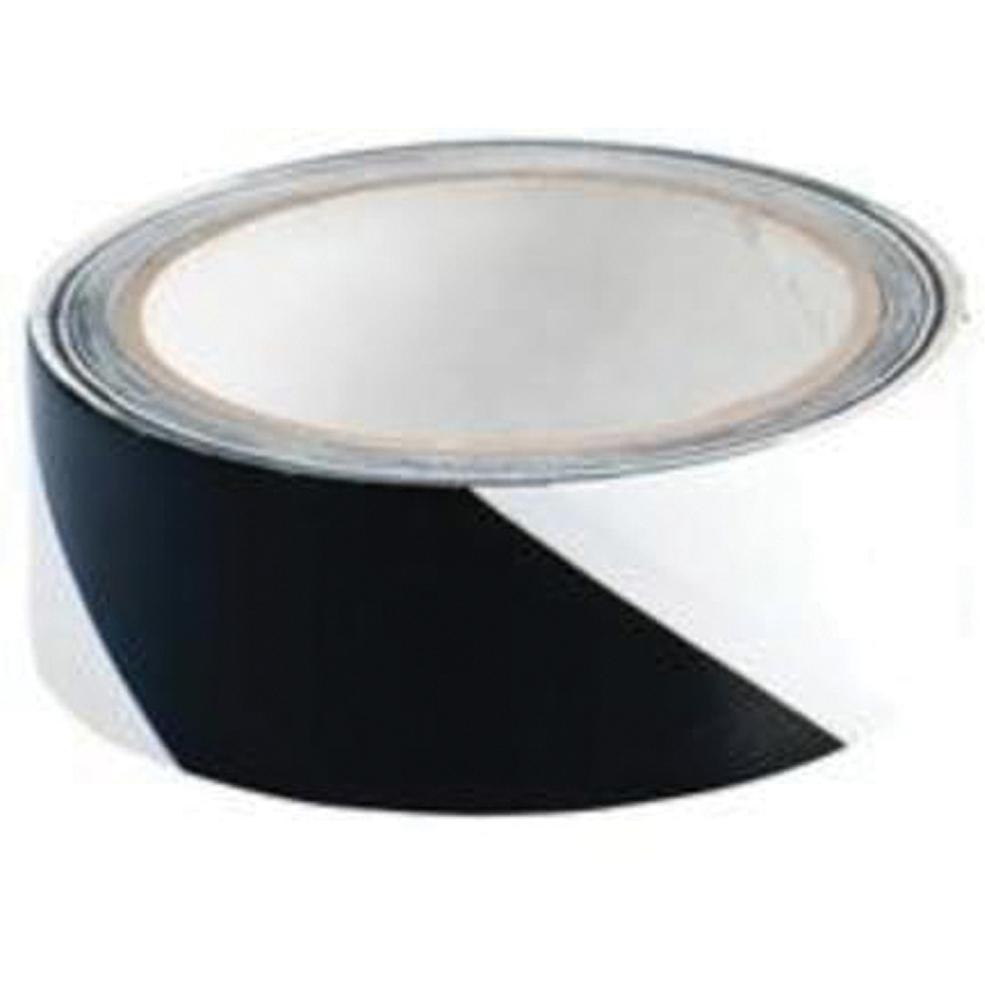 Ruban de marquage, 1,5" x 54', Vinyle, Noir et blanc