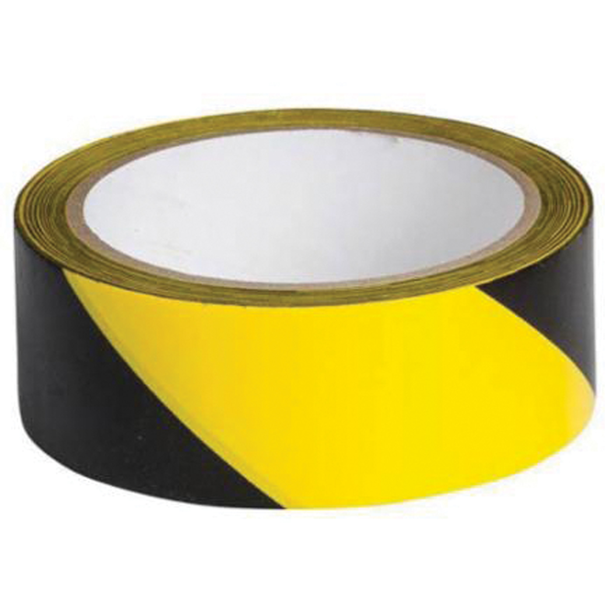 Ruban de marquage, 1,5" x 54', Vinyle, Noir et jaune