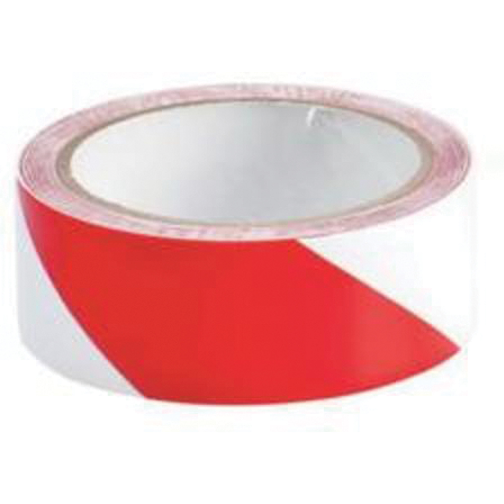 Ruban de marquage, 1,5" x 54', Vinyle, Rouge et blanc