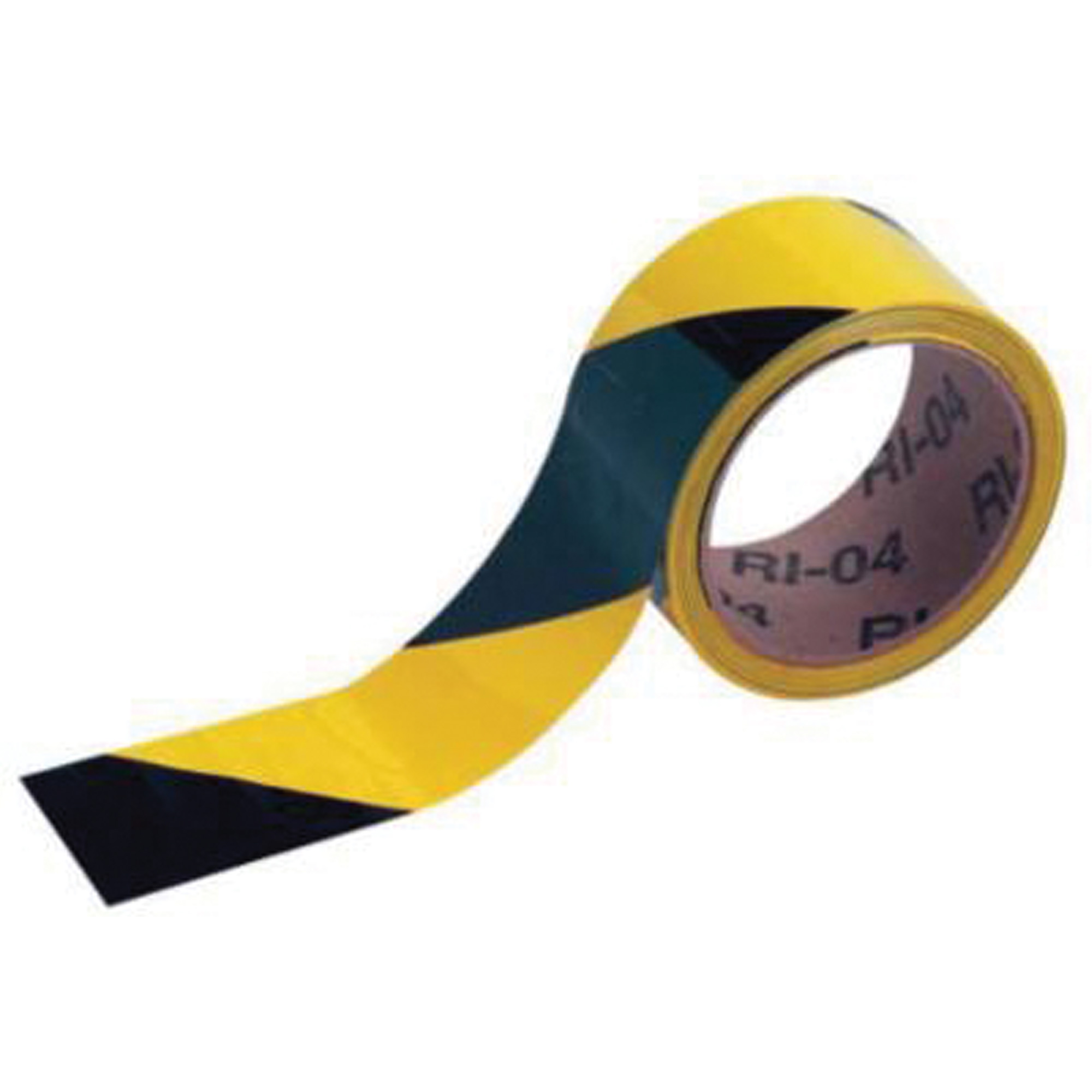 Ruban de marquage, 2" x 54', Vinyle, Noir et jaune
