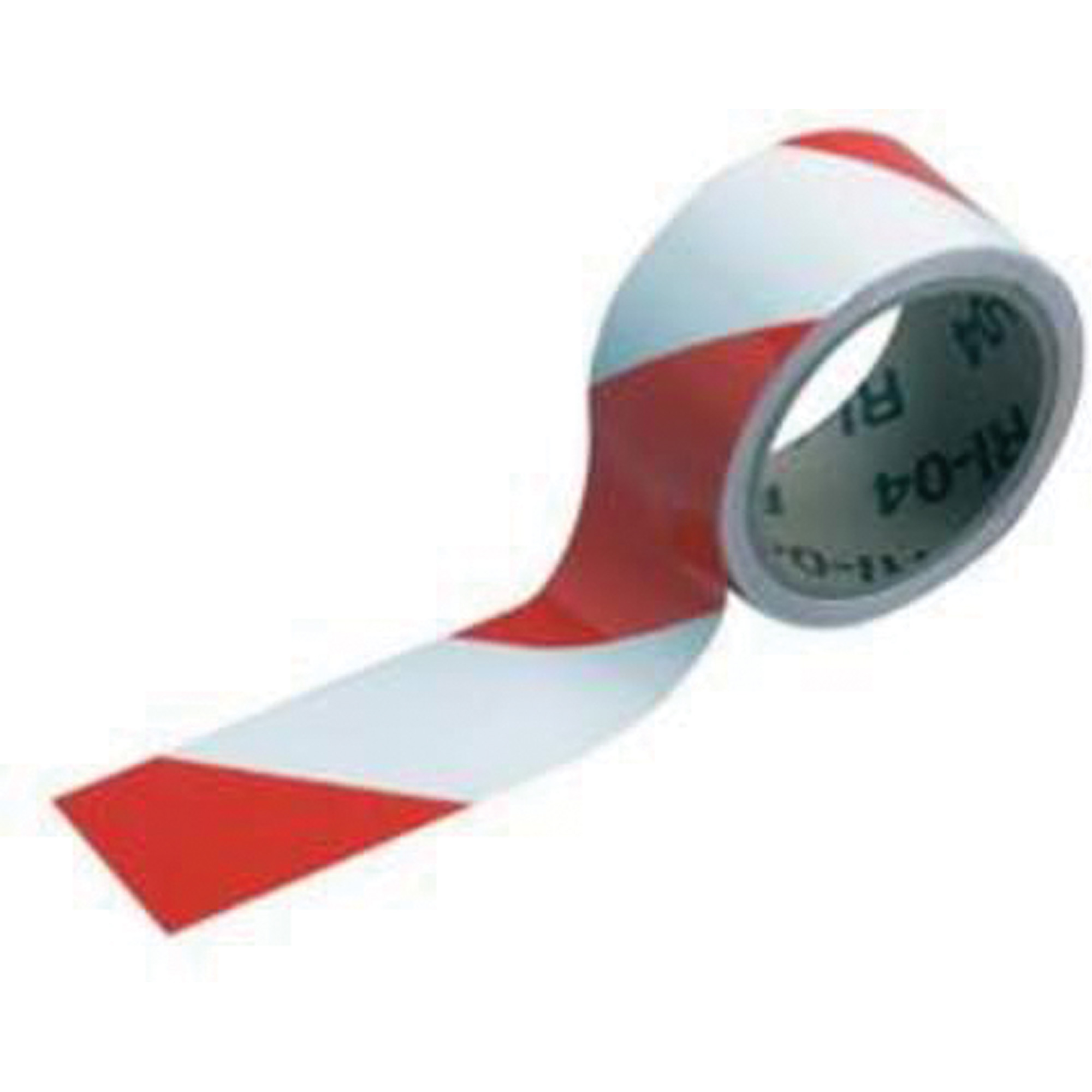 Ruban de marquage, 2" x 54', Vinyle, Rouge et blanc
