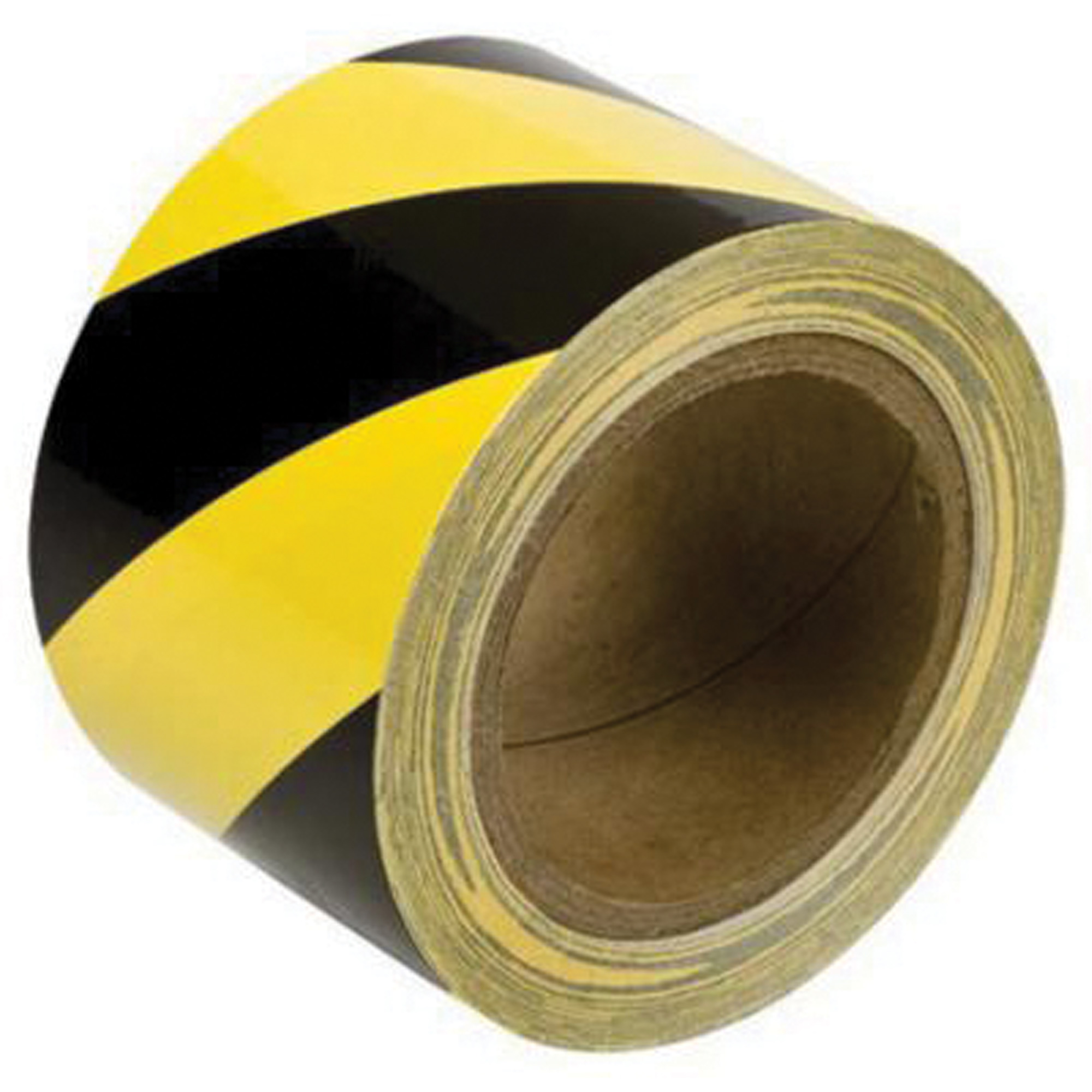 Ruban de marquage, 3" x 60', Vinyle, Noir et jaune