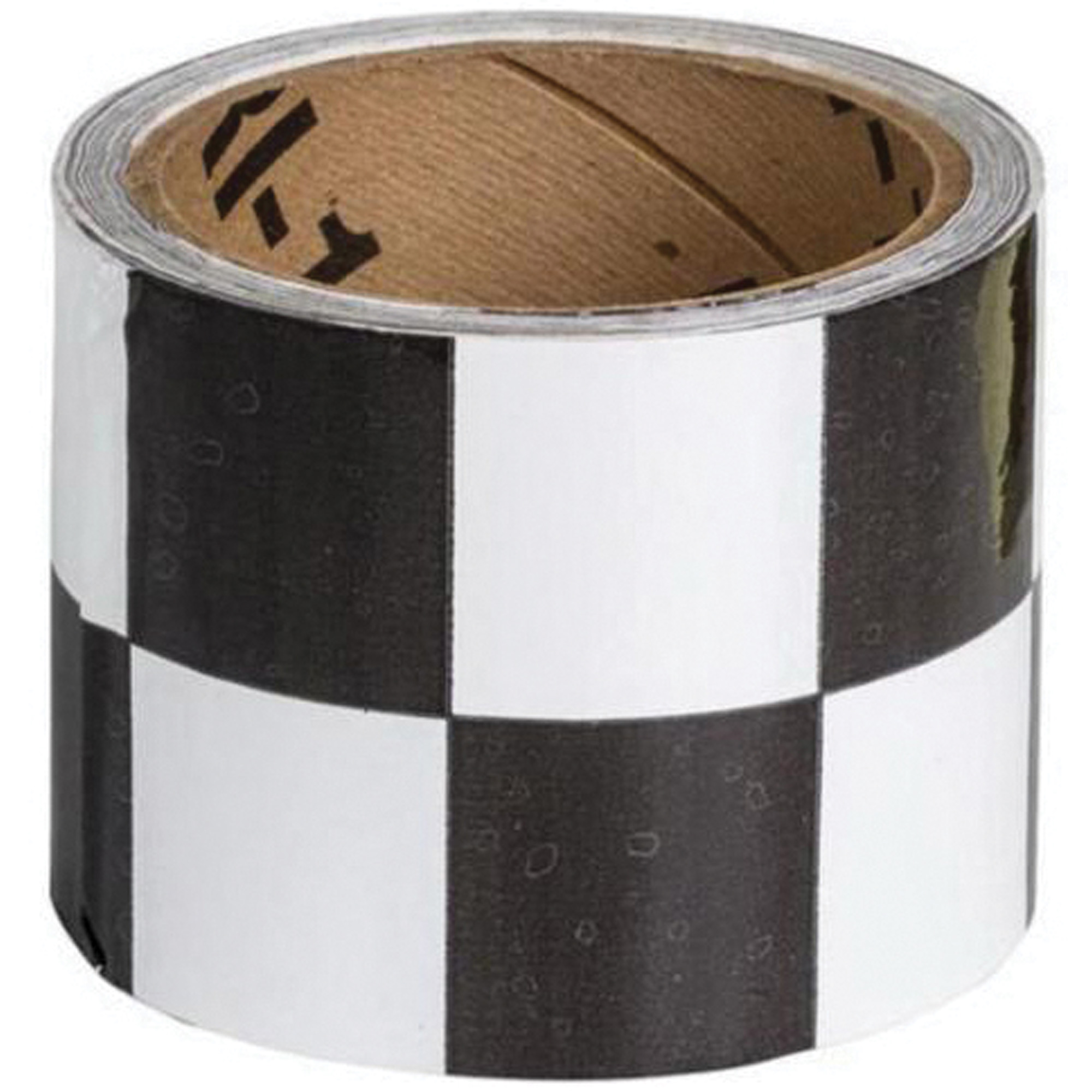 Ruban de marquage à carreaux, 3" x 54', Vinyle, Noir et blanc