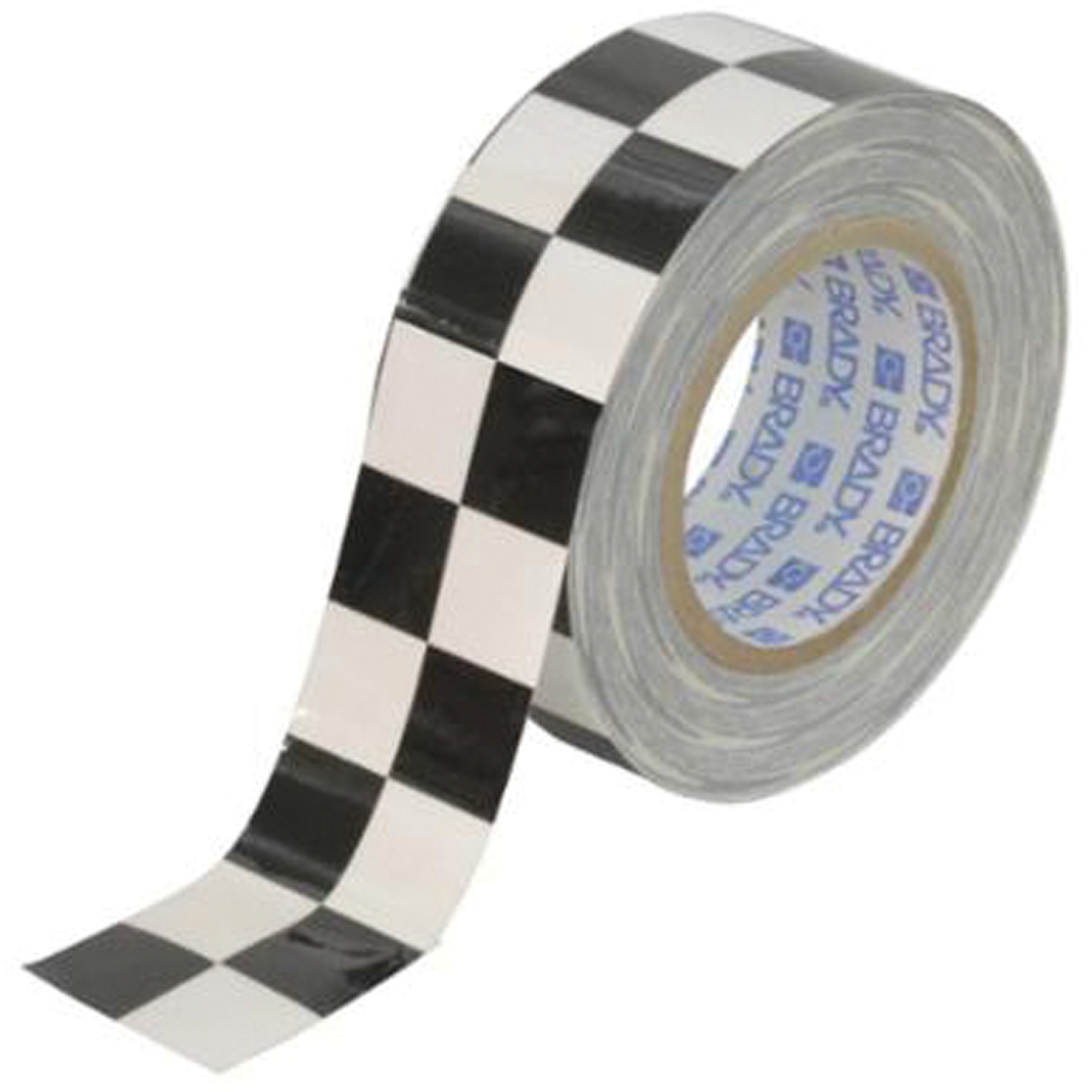 Ruban de marquage à carreaux pour planchers ToughStripeMD, 2" x 100', Polyester, Noir et blanc