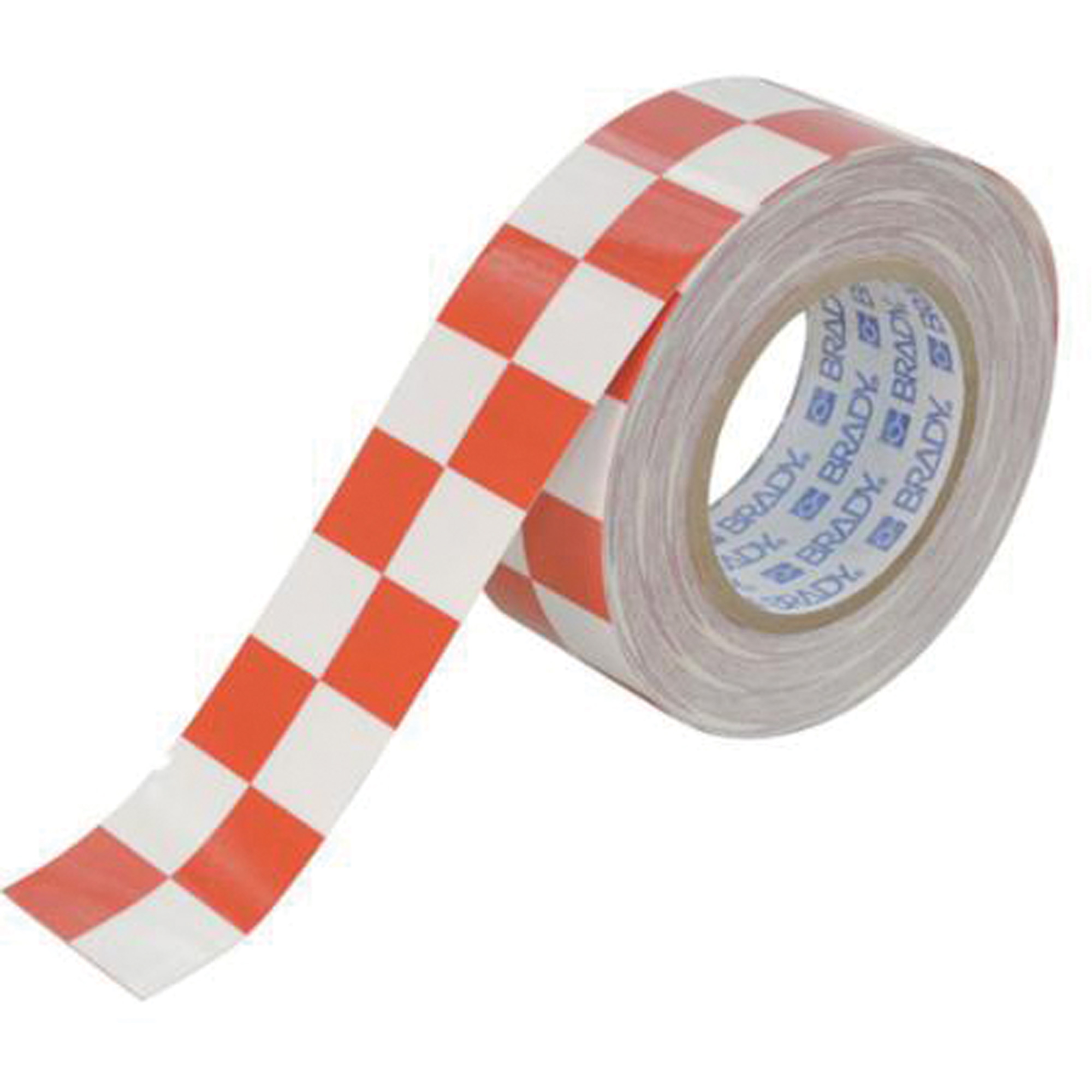 Ruban de marquage à carreaux pour planchers ToughStripeMD, 2" x 100', Polyester, Rouge et blanc