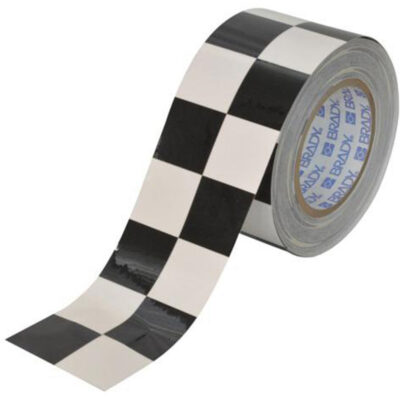 Ruban de marquage à carreaux pour planchers ToughStripeMD, 3" x 100', Polyester, Noir et blanc