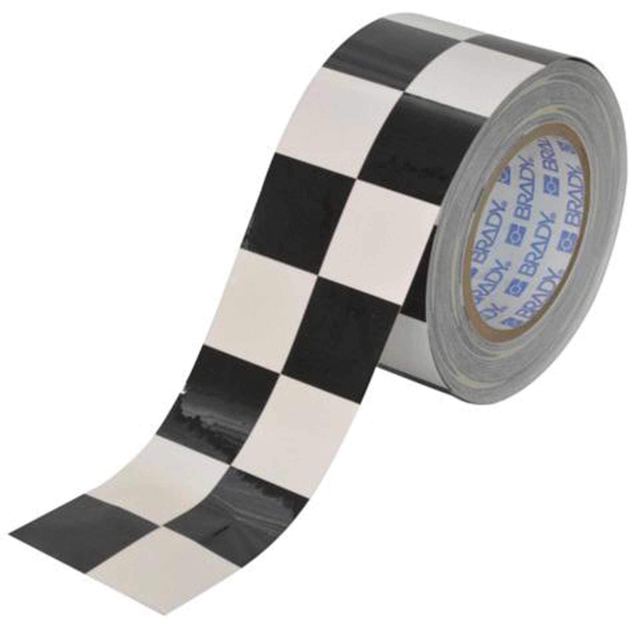 Ruban de marquage à carreaux pour planchers ToughStripeMD, 3" x 100', Polyester, Noir et blanc