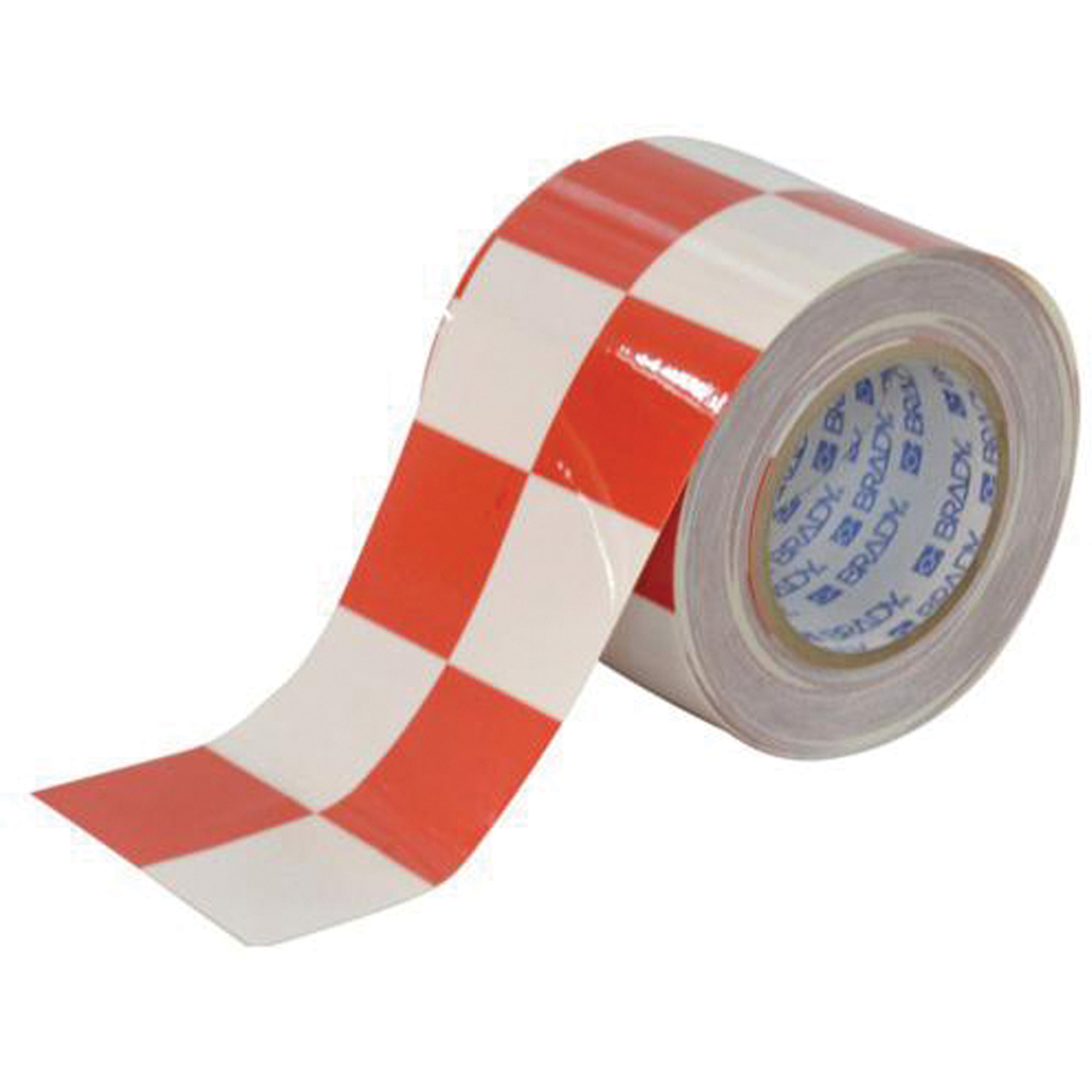 Ruban de marquage à carreaux pour planchers ToughStripeMD, 4" x 100', Polyester, Rouge et blanc