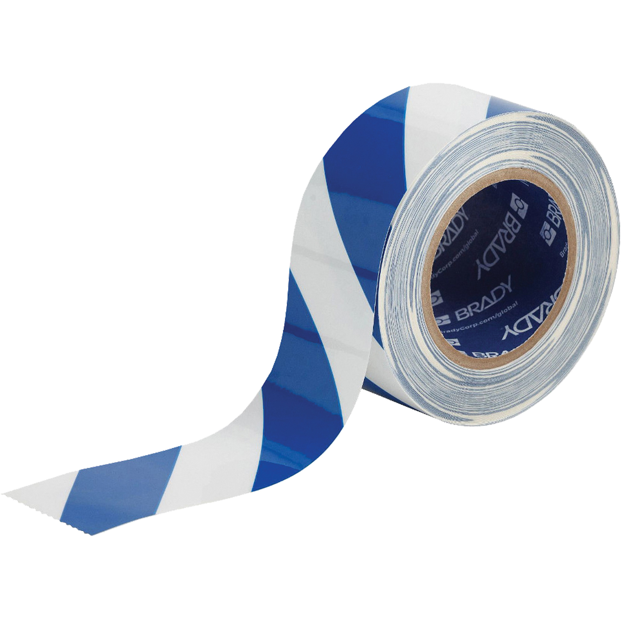 Ruban de marquage pour planchers ToughStripeMD, 2" x 100', Polyester, Bleu et blanc