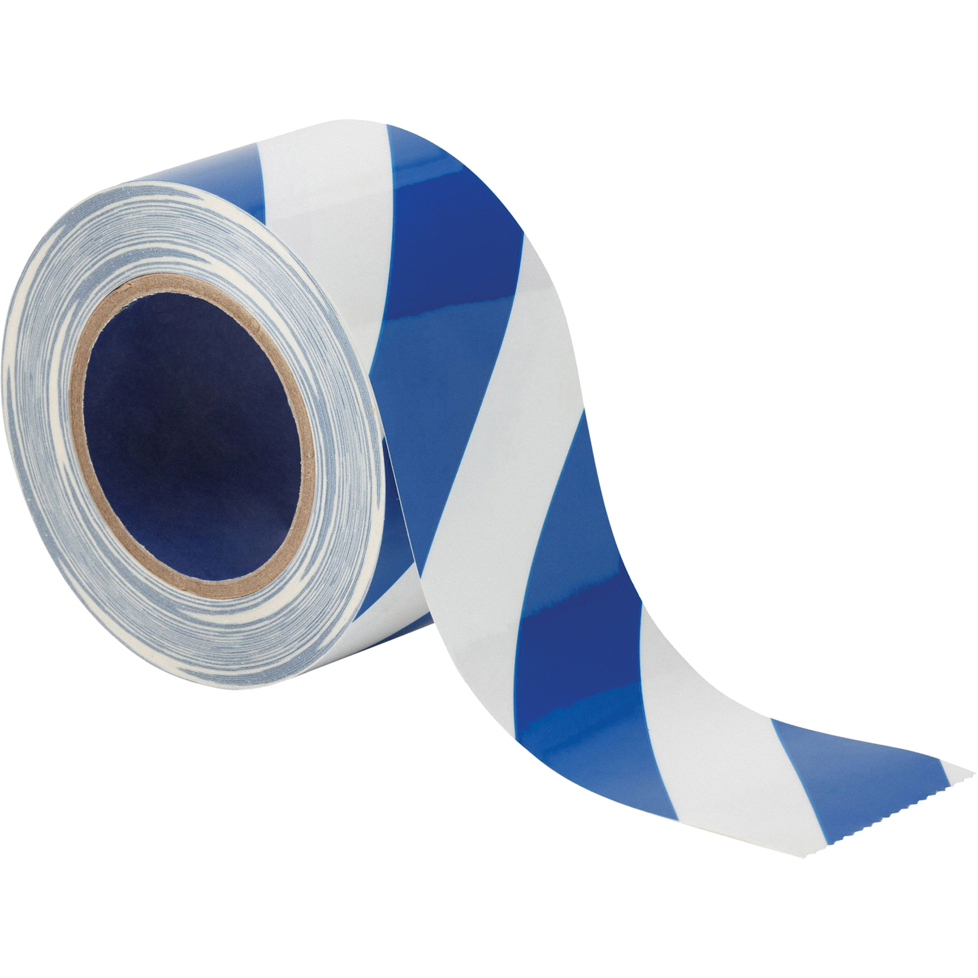 Ruban de marquage pour planchers ToughStripeMD, 3" x 100', Polyester, Bleu et blanc