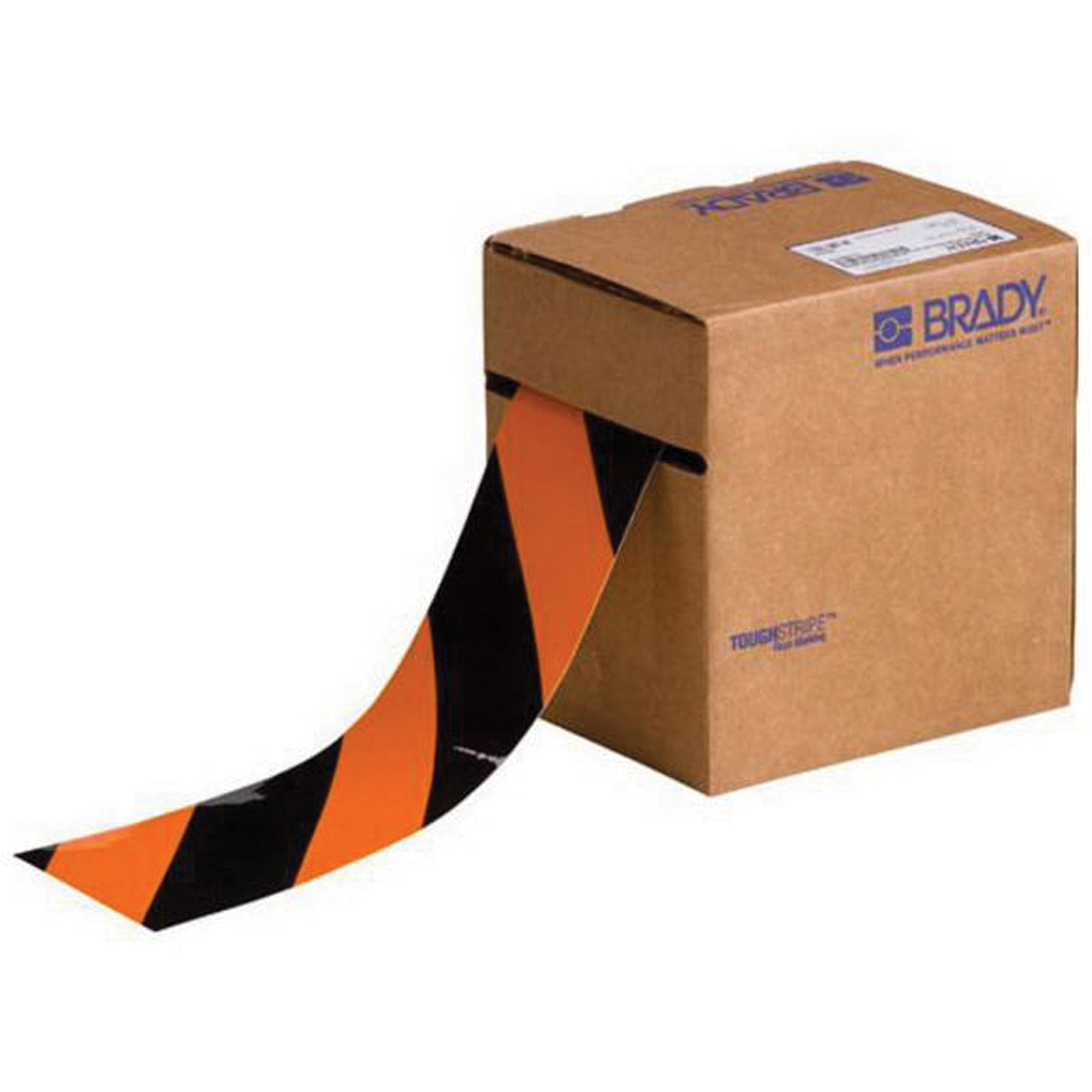 Ruban de marquage pour planchers ToughStripeMD, 3" x 100', Polyester, Noir et orange