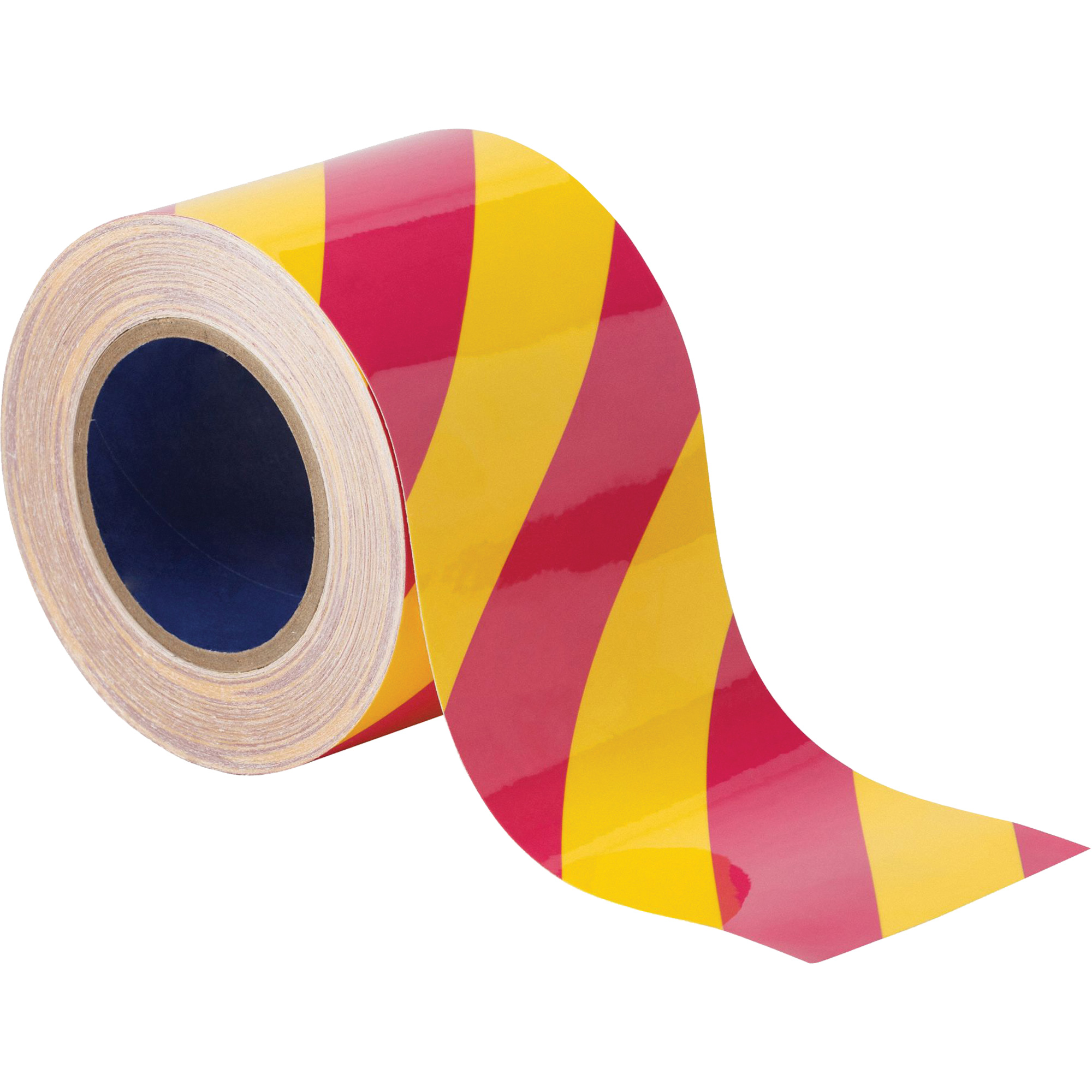 Ruban de marquage pour planchers ToughStripeMD, 4" x 100', Polyester, Magenta et jaune