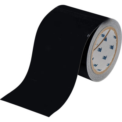 Ruban de marquage pour planchers ToughStripeMD, 4" x 100', Polyester, Noir