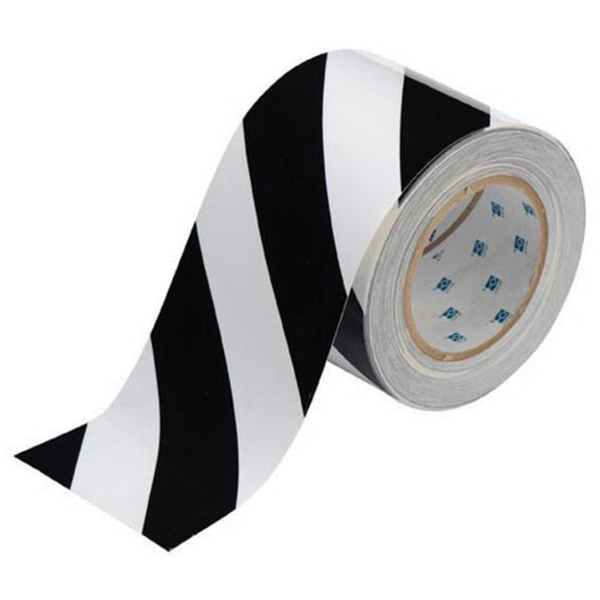 Ruban de marquage pour planchers ToughStripeMD, 4" x 100', Polyester, Noir et blanc