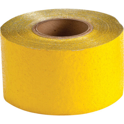 Ruban de marquage temporaire pour la chaussée, 4" x 150', Rétroréfléchissant, Jaune