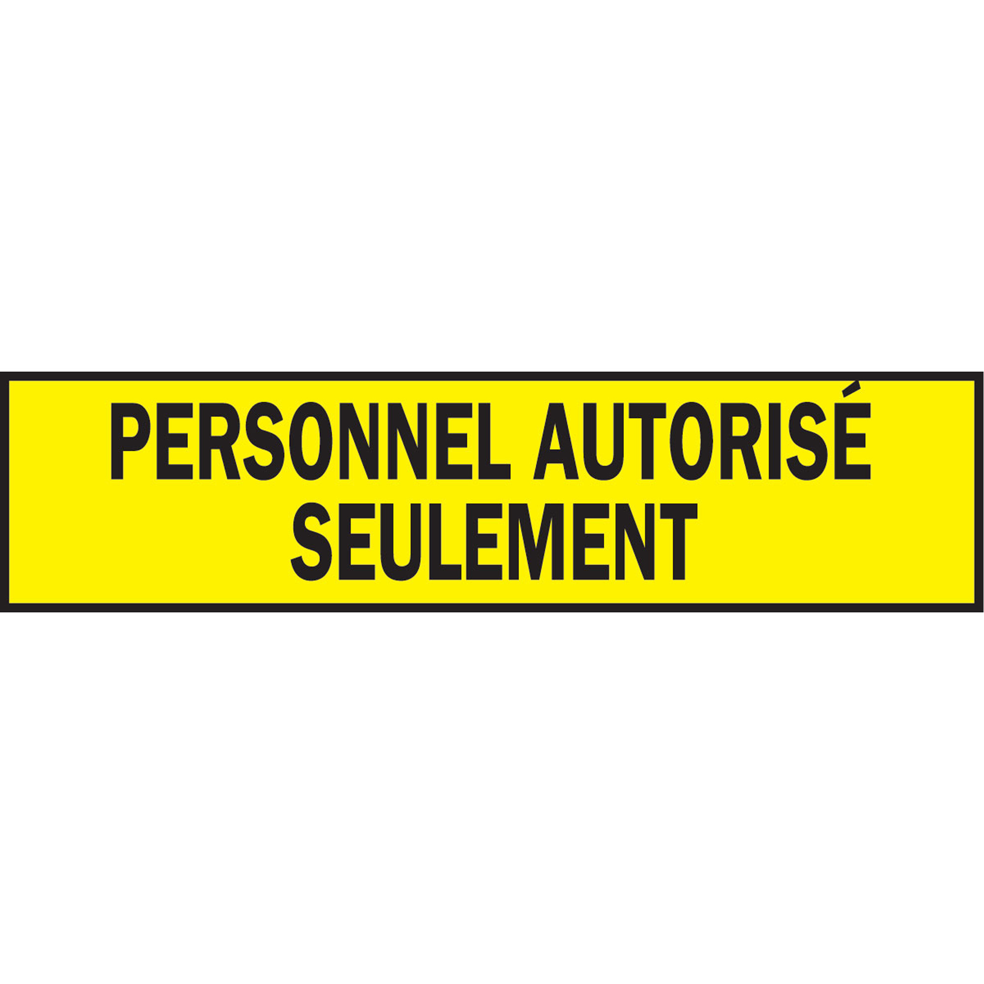 Ruban de signalisation pour barricade, Français, 3" la x 200' lo, 3,5 mils, Noir sur jaune