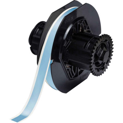 Ruban d'imprimante à faible teneur en halogénures, Polyester, Bleu, Largeur de 0,5"
