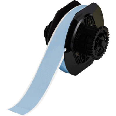 Ruban d'imprimante à faible teneur en halogénures, Polyester, Bleu, Largeur de 1,125"