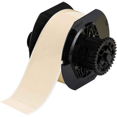 Ruban d'imprimante à faible teneur en halogénures, Polyester, Havane, Largeur de 2,25"