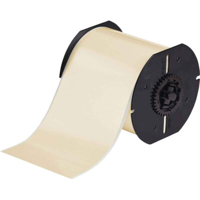 Ruban d'imprimante à faible teneur en halogénures, Polyester, Havane, Largeur de 4"