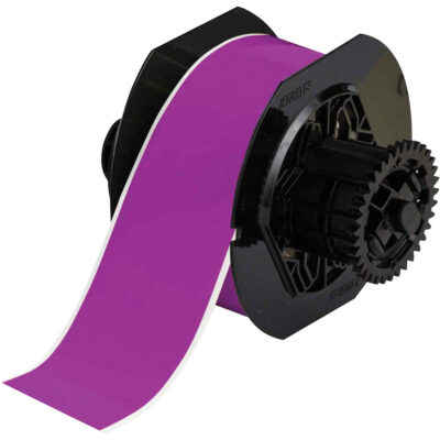 Ruban d'imprimante à faible teneur en halogénures, Polyester, Mauve, Largeur de 2,25"