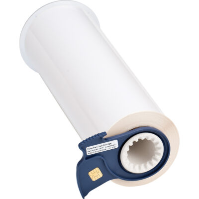 Ruban haute performance pour imprimante d'étiquettes, Polyester, Blanc, Largeur de 10"