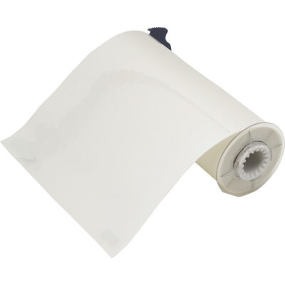 Ruban haute performance pour imprimante d'étiquettes, Polyester, Transparent, Largeur de 10"