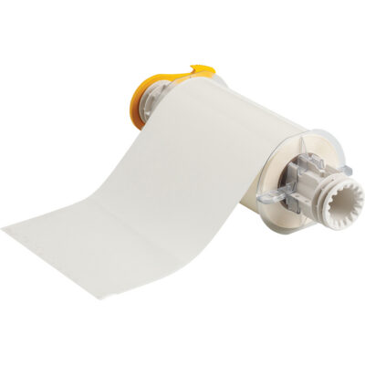 Ruban haute performance pour imprimante d'étiquettes, Polyester, Transparent, Largeur de 6"