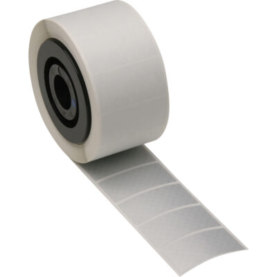 Ruban inviolable B-438 pour imprimante, Polyester, Argent, Largeur de 1"
