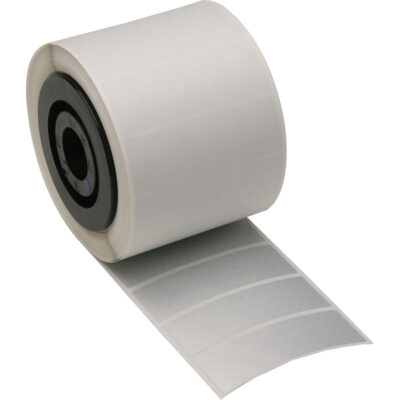 Ruban inviolable B-438 pour imprimante, Polyester, Argent, Largeur de 1"
