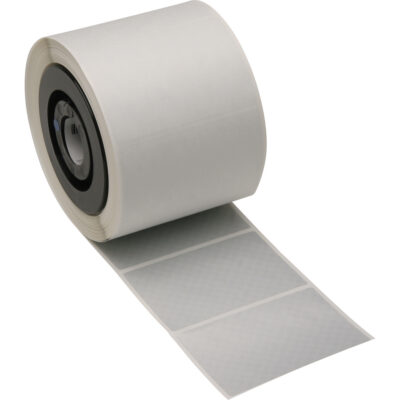 Ruban inviolable B-438 pour imprimante, Polyester, Argent, Largeur de 1"