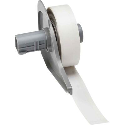 Ruban inviolable pour imprimante d'étiquettes, Vinyle, Blanc, Largeur de 0,5"