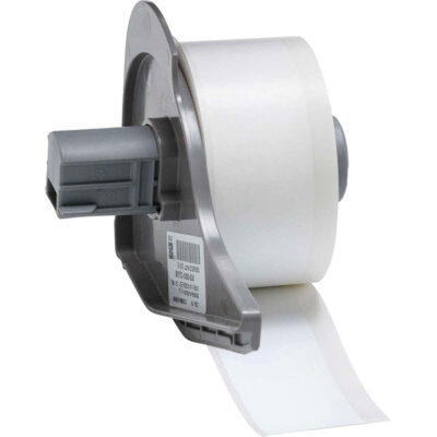 Ruban inviolable pour imprimante d'étiquettes, Vinyle, Blanc, Largeur de 1"