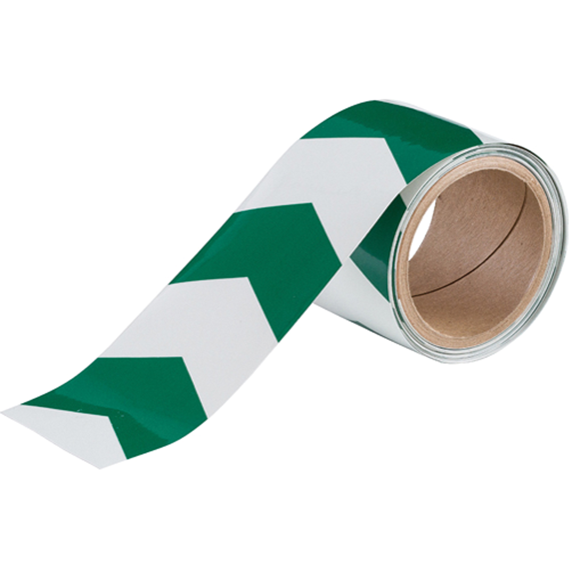Ruban luminescent, flèche de style V, 3" x 15', Polyester, Vert