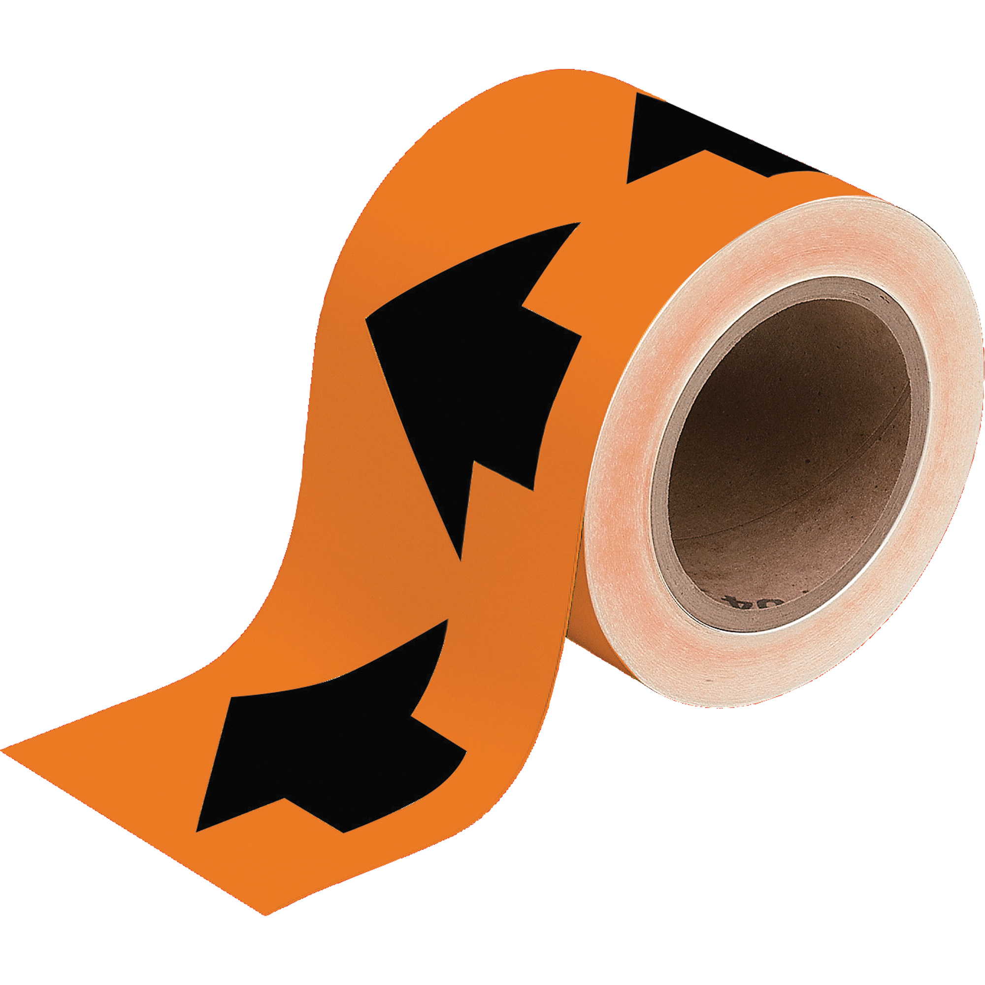 Ruban marqueur avec flèches de direction pour tuyaux, 90', Noir/orange