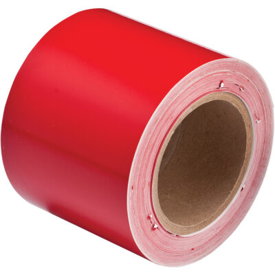 Ruban marqueur de tuyau, 90', Rouge