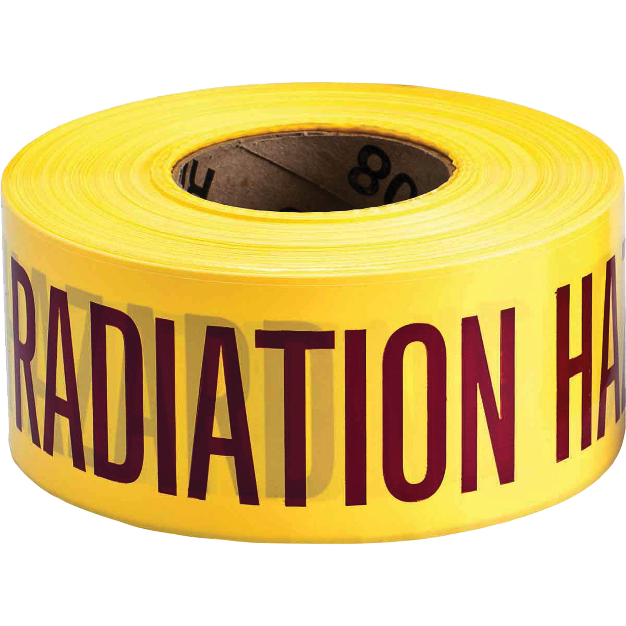 Ruban pour barricade, Anglais, 3" la x 1000' lo, 3 mils, Magenta/jaune
