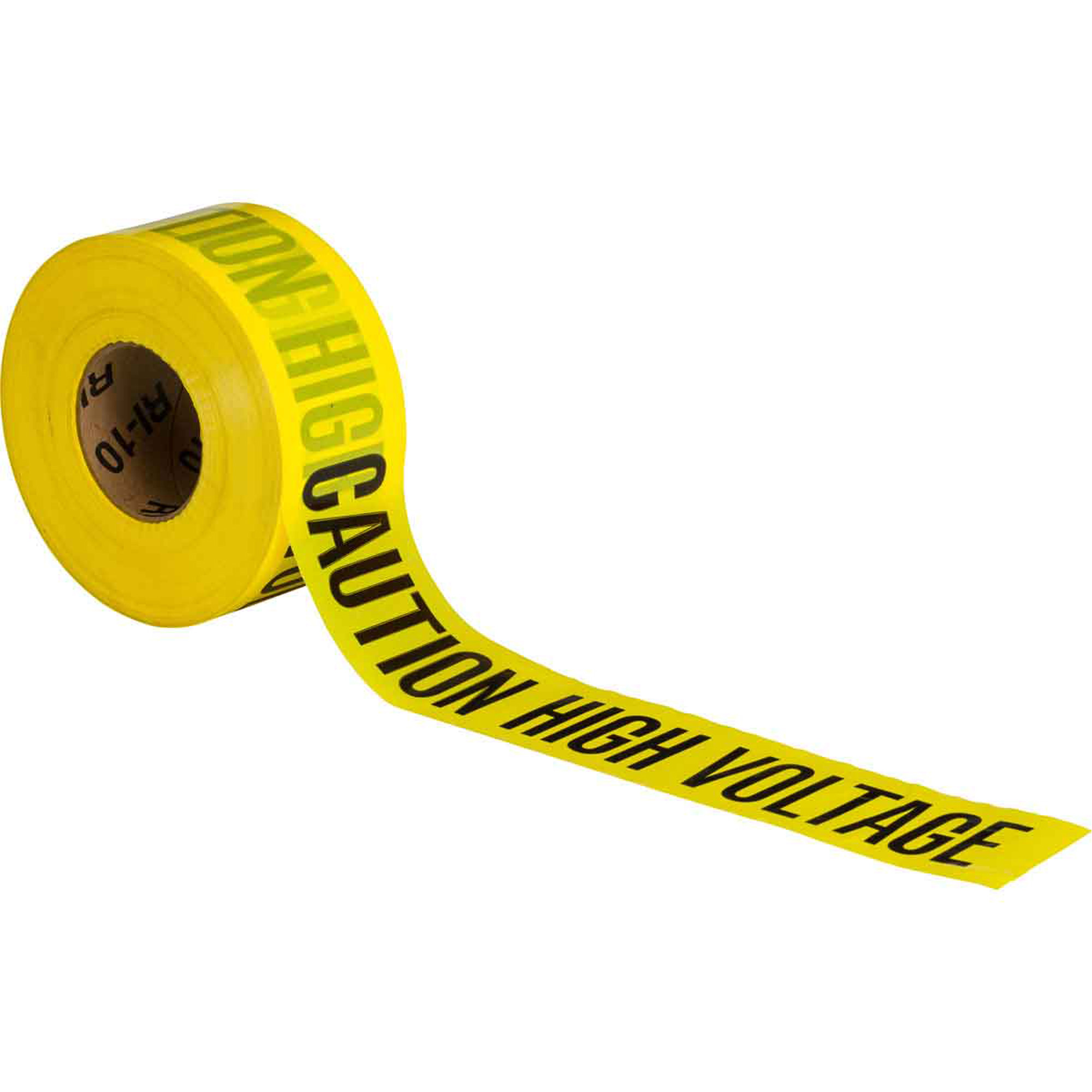 Ruban pour barricade, Anglais, 3" la x 200' lo, 3 mils, Noir sur jaune